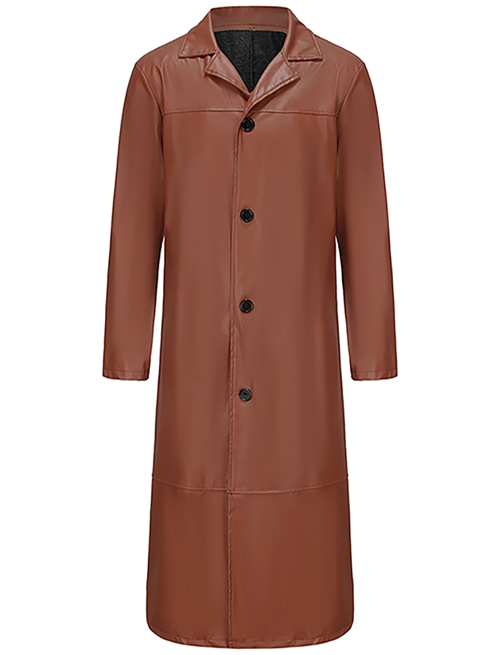Manteau Long avec Revers Classiques pour Homme | Idéal pour un Usage Quotidien