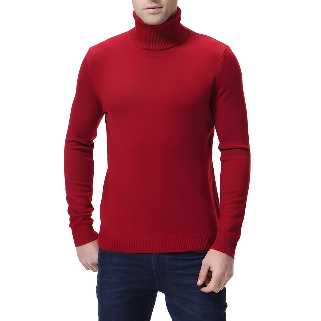 Pull À Col Roulé Avec Coupe Ajustée Pour Hommes | Idéal Pour Les Journées Fraîches