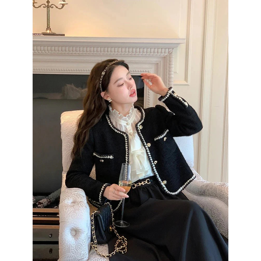 Veste Style Vintage Avec Fermeture À Boutons Pour Femme | Idéal Pour Travail Et Occasions Formelles