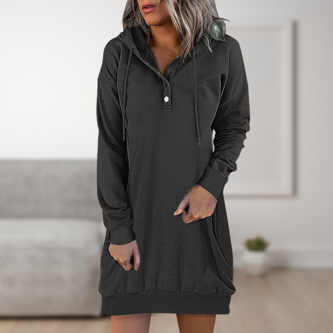 Robe Pull À Capuche avec Boutons pour Adultes | Idéale pour Un Usage Quotidien