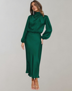 Robe Longue À Manches Longues Pour Femmes | Idéal Pour Occasions Formelles