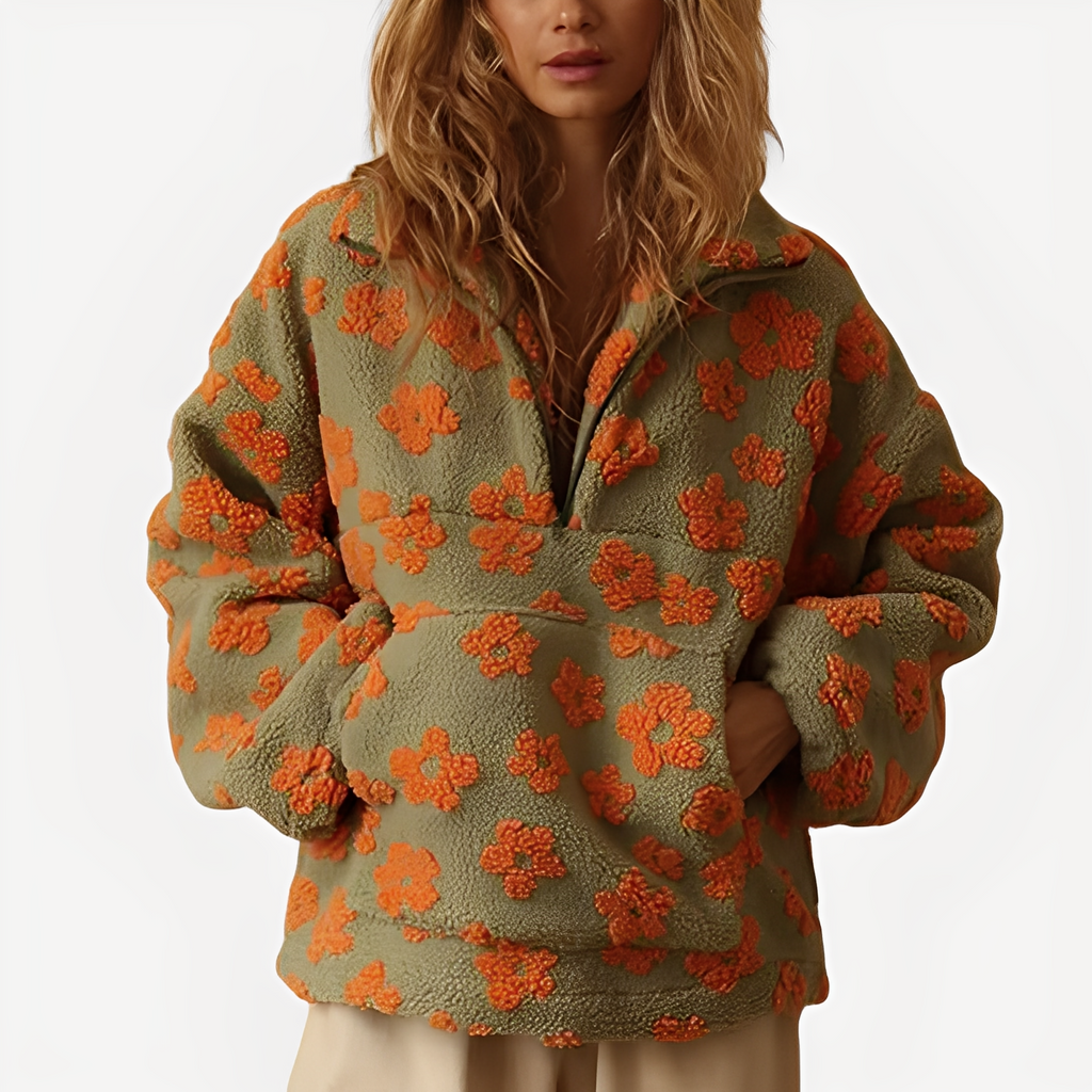 Pull avec Motif Floral pour Femme | Idéal pour Usage Quotidien