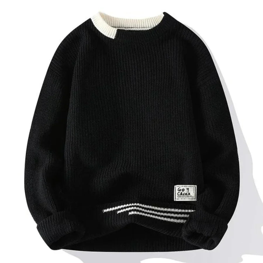 Pull à Manches Longues en Maille pour Hommes | Idéal pour un Usage Quotidien
