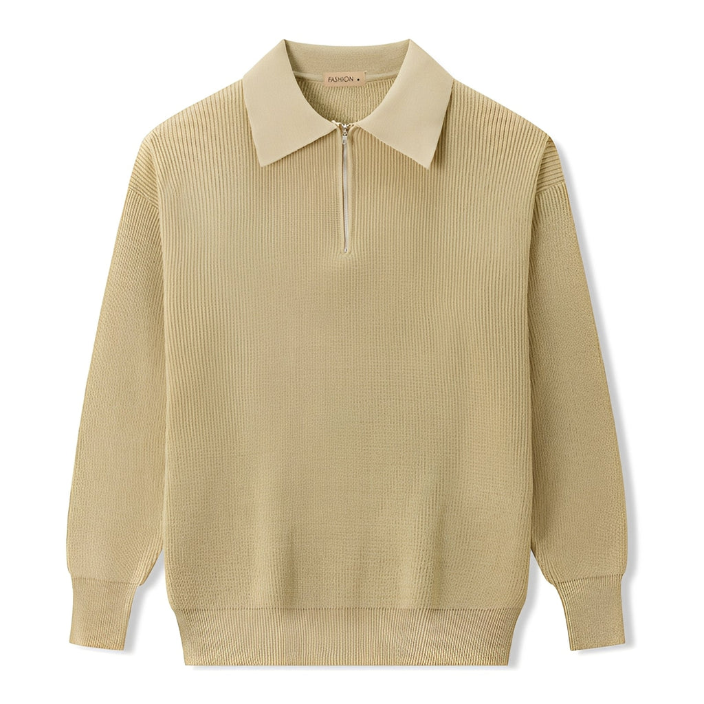Pull à Demi-Zip avec Coupe Droite pour Hommes | Idéal pour un Usage Quotidien