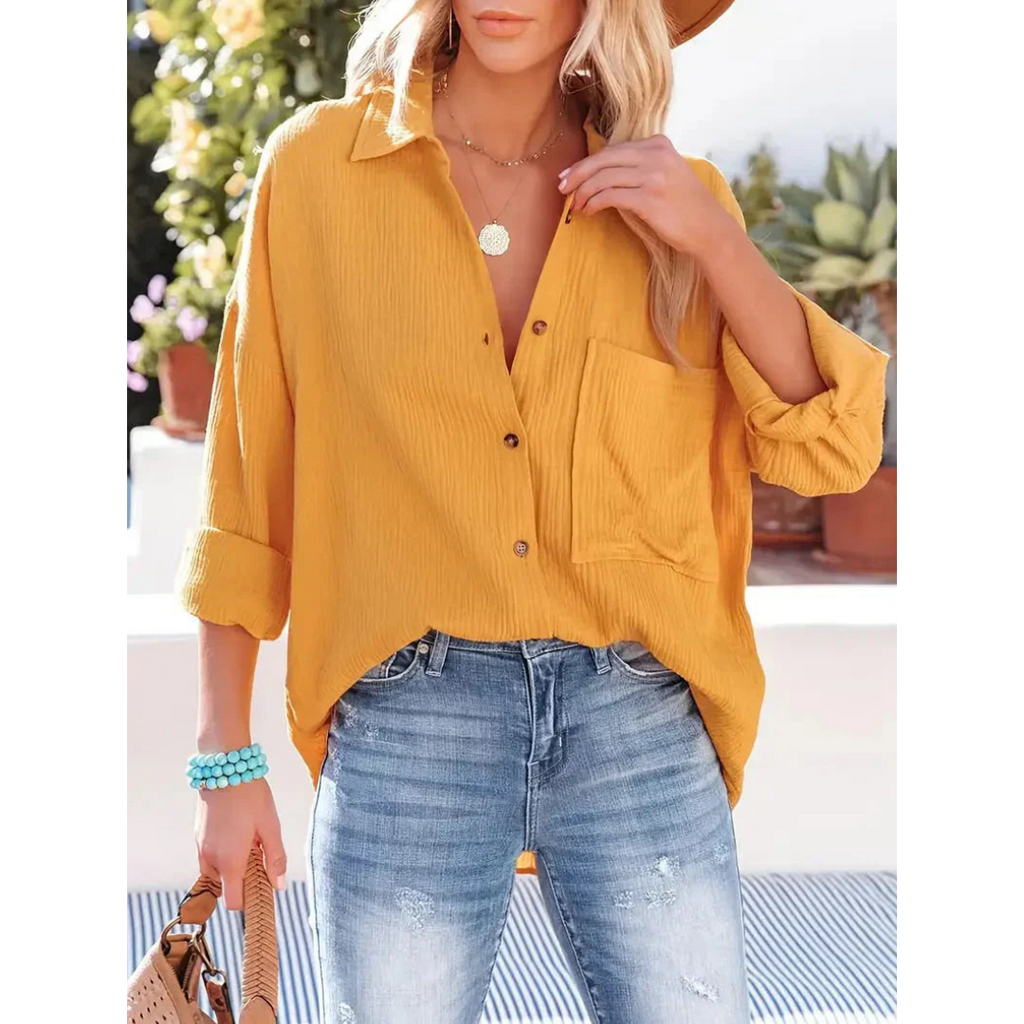 Chemise Décontractée À Manches Longues Pour Femme | Idéal Pour Un Usage Quotidien
