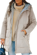 Veste Matelassée avec Capuche pour Femme | Idéale pour l’Hiver