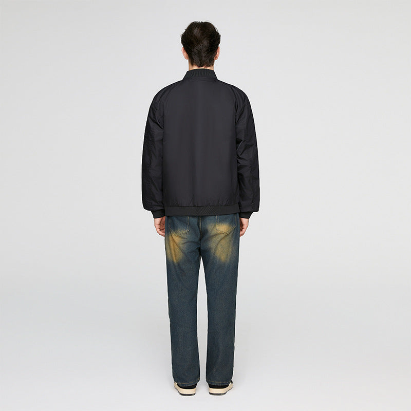 Veste Bombardier à Poignets Élastiques avec Coupe Droite pour Hommes | Idéale pour le Quotidien