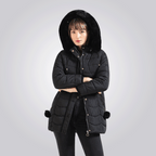 Manteau Long avec Capuche Amovible pour Femme | Idéal pour l’Hiver