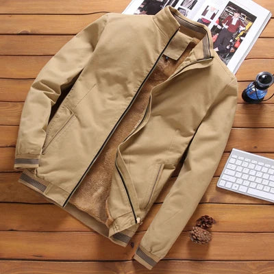 Veste Bomber Décontractée Avec Doublure Polaire Pour Hommes | Idéale Pour Un Usage Quotidien