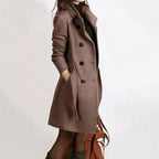 Manteau Long avec Ceinture Et Manches Longues pour Femme | Idéal pour La Mi-Saison