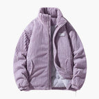 Veste Matelassée avec Col Montant et Coupe Ample pour Homme | Idéale pour la Mi-Saison