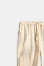 Pantalon De Détente À Taille Élastique Avec Motif Rayé pour Hommes | Idéal pour Un Usage Quotidien