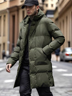 Parka avec Coupe Droite et Éléments Ajustables pour Homme | Idéale pour Automne et Hiver