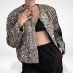 Veste Mi-Saison à Paillettes pour Femme | Idéal pour les Sorties et Événements