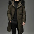 Parka Longue avec Capuche Ajustable pour Homme | Idéale pour Temps Froid en Extérieur