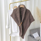 Châle Trinagle Doux avec Boucle pour Femme | Idéal pour l’Hiver