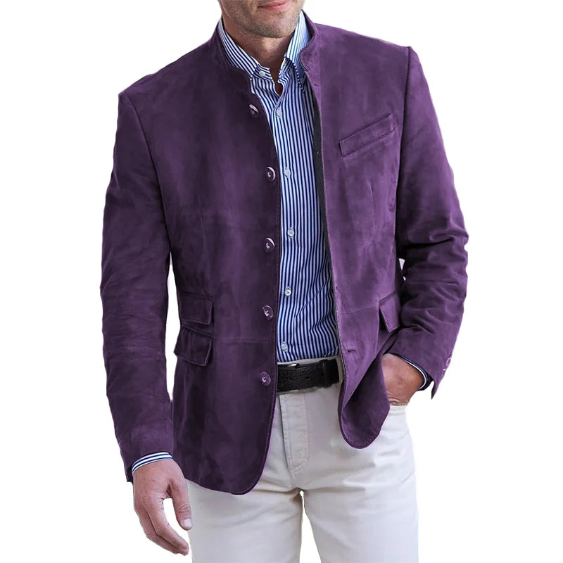 Veste Homme | Fermeture Boutonnée | Col Classique | Mi-Saison Décontractée