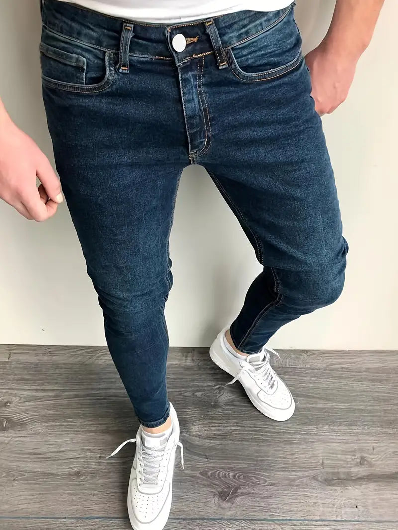 Jean Classique à Coupe Droite pour Homme | Idéal pour Le Printemps et l’Été