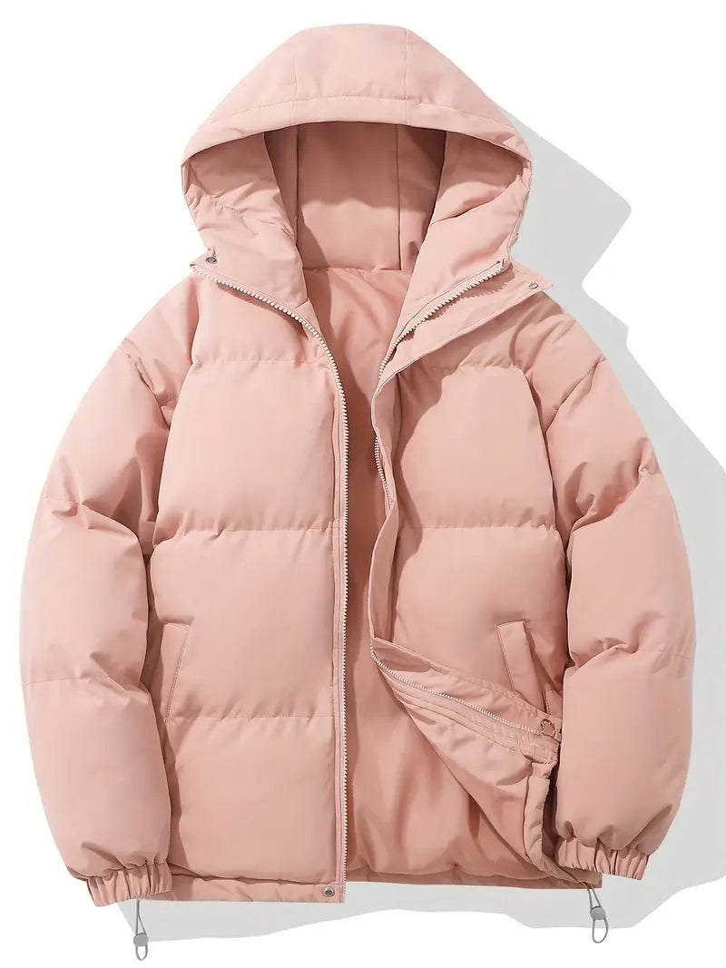 Manteau Matelassé à Capuche pour Homme avec Fermeture Éclair | Idéal pour l’Automne et l’Hiver