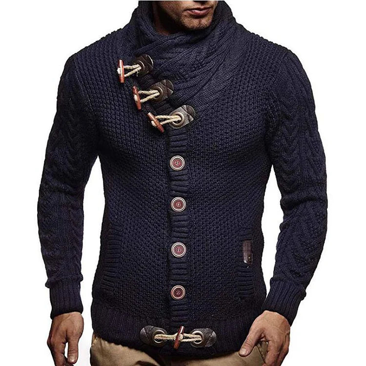 Pull Tricoté à Coupe Ajustée pour Homme | Idéal pour des Occasions Décontractées et Semi-Formelles
