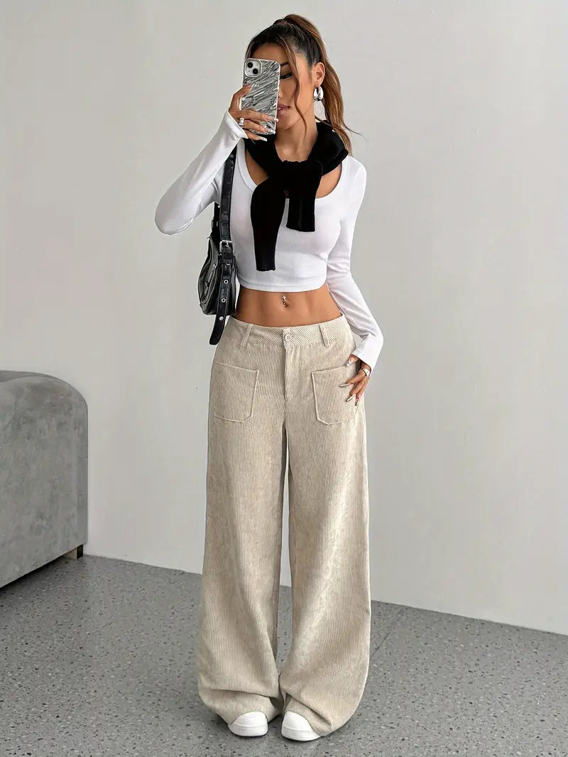 Pantalon Large à Jambe Large pour Femme | Idéal pour un Usage Quotidien