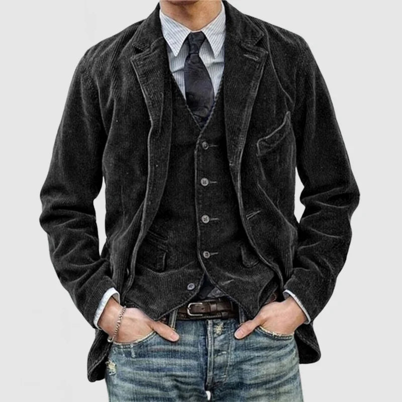 Blazer À Boutons Avec Coupe Structurée Pour Homme | Idéal Pour Le Bureau Et Les Sorties