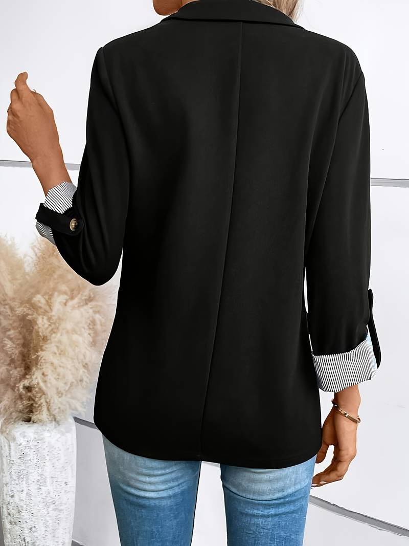 Blazer Structuré À Double Boutonnage Pour Femmes | Idéal Pour Travail Et Usage Quotidien