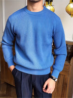 Pull En Maille À Motif Câblé Avec Coupe Ajustée Pour Homme | Idéal Pour L’Automne Et Le Quotidien