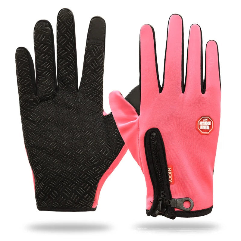 Gants Tactiles avec Fermeture Éclair pour Adultes | Idéaux pour Les Activités Extérieures En Hiver