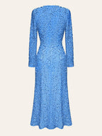 Robe Midi À Manches Longues avec Détails Brillants pour Femme | Idéale pour Les Soirées Et Réceptions