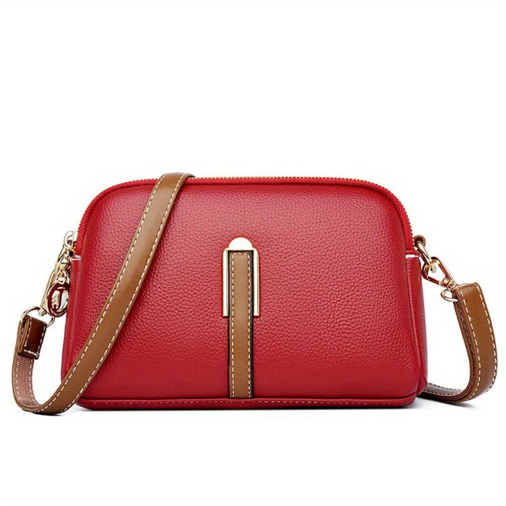 Sac Bandoulière Compact Avec Détails Contrastés Pour Femme | Idéal Pour Usage Quotidien