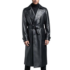 Trench-Coat Long à Double Boutonnage avec Poches Fonctionnelles pour Homme | Idéal pour Mi-Saison