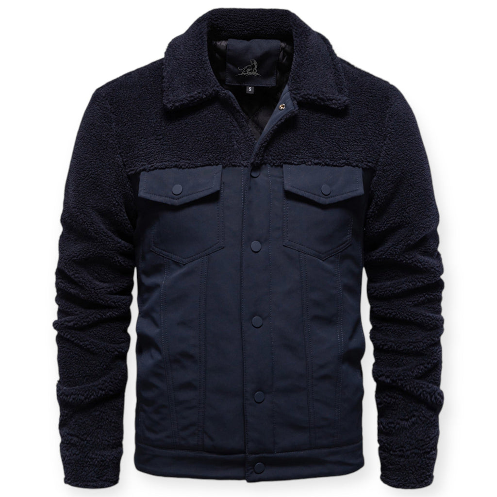 Veste Isolée avec Doublure Et Fermeture À Pression pour Hommes | Idéale pour Les Journées Froides