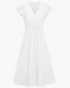 Robe Midi Avec Manches À Volants Pour Femme | Idéal Pour Usage Quotidien Et Occasions
