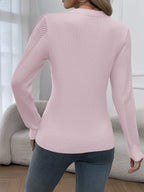 Pull à Manches Longues avec Détails à Franges pour Femme | Idéal pour un Usage Quotidien