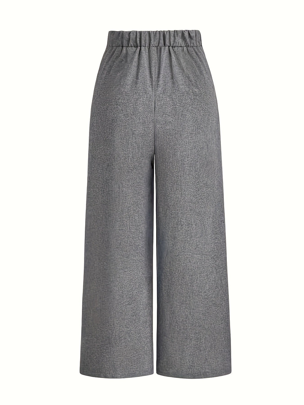 Pantalon Large Taille Haute Avec Plis Frontaux Pour Femme | Idéal Pour Usage Quotidien Et Professionnel