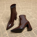 Bottines à Talon Bloc pour Femmes | Idéal pour l’Hiver et l’Usage Quotidien