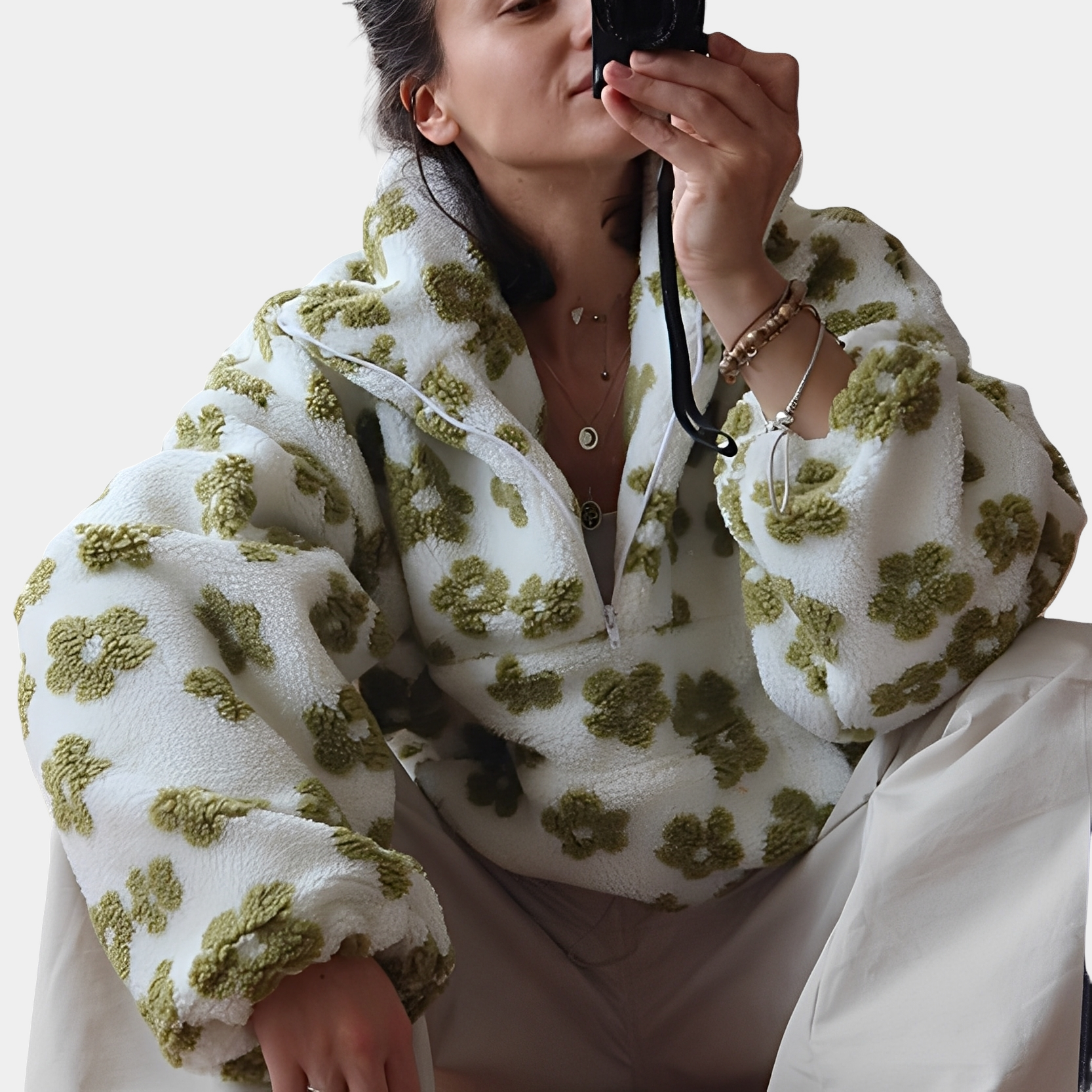 Pull avec Motif Floral pour Femme | Idéal pour Usage Quotidien