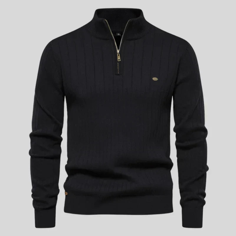 Pull à Demi-Fermeture Zippée à Manches Longues pour Homme | Idéal pour un Usage Quotidien