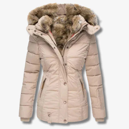 Manteau D'Hiver à Capuche avec Fermeture Zippée pour Femme | Idéale pour les Journées Froides