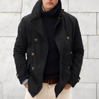 Veste À Boutons Avec Col Droit Pour Homme | Idéale Pour Les Saisons Fraîches