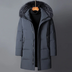 Parka D’Hiver avec Capuche Et Fourrure Synthétique Amovible pour Hommes | Idéale pour Saison Froide