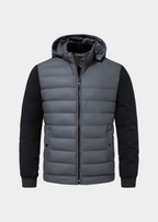 Veste Zippée Avec Capuche Amovible Et Design Matelassé Pour Homme | Idéale Pour Saisons Intermédiaires