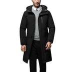 Parka Longue avec Capuche Intégrée pour Homme | Idéal pour la Saison Hivernale