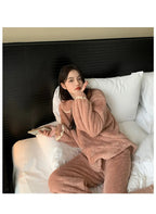 Ensemble Pyjama Deux Pièces À Manches Longues pour Femmes | Idéal pour L’Hiver Et Les Soirées À La Maison