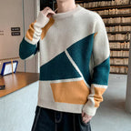Pull-Over Homme à Motif Géométrique pour Usage Quotidien | Idéal pour Diverses Occasions