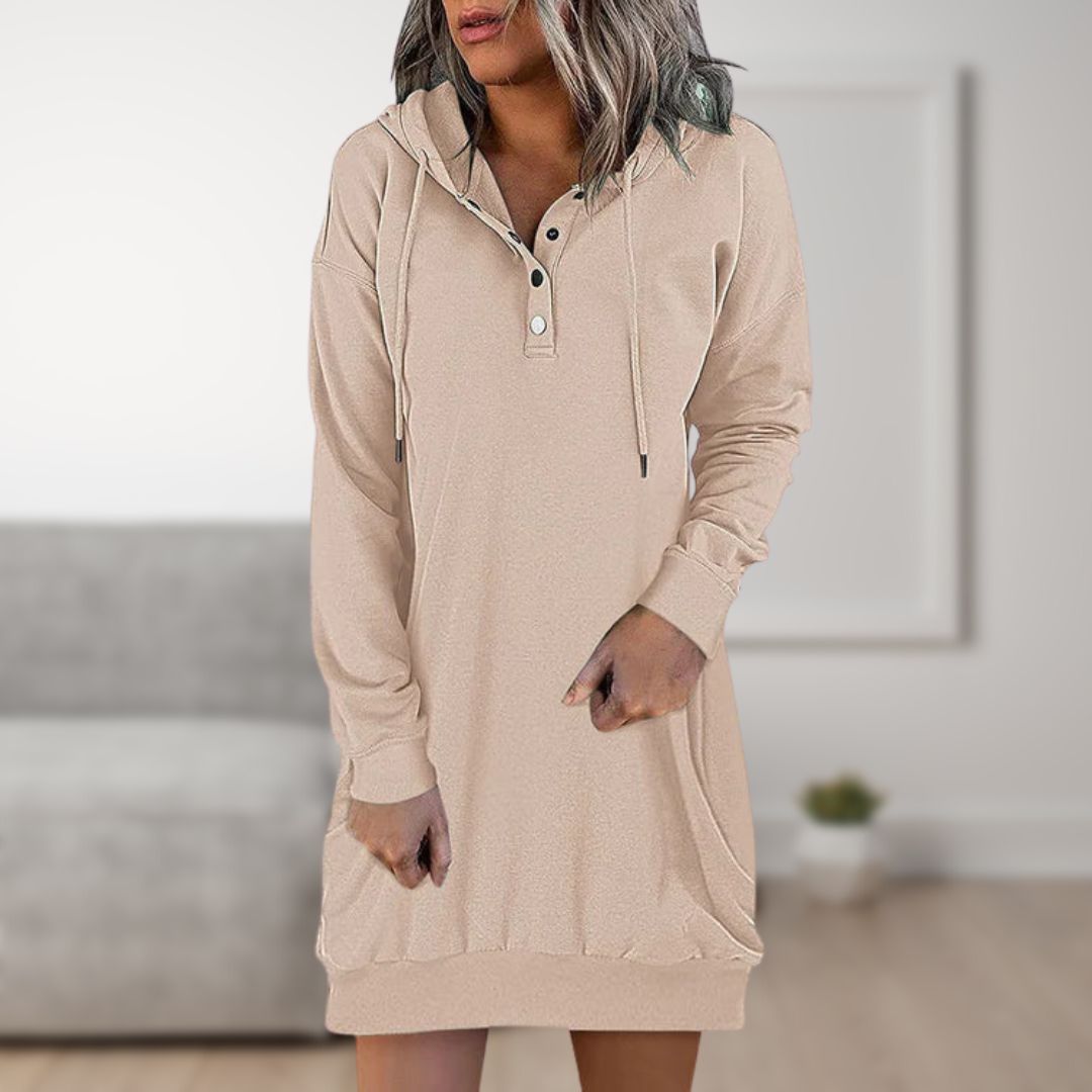 Robe Pull À Capuche avec Boutons pour Adultes | Idéale pour Un Usage Quotidien
