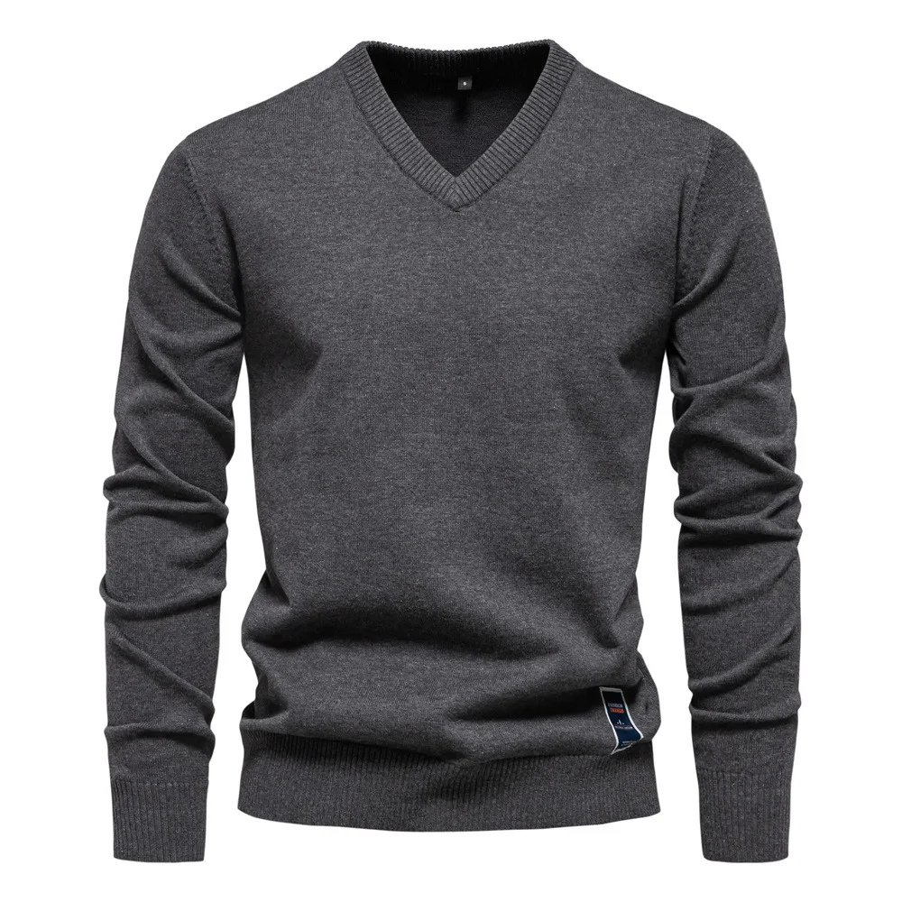 Pull À Col V Avec Coupe Régulière Pour Hommes | Idéal Pour Usage Quotidien