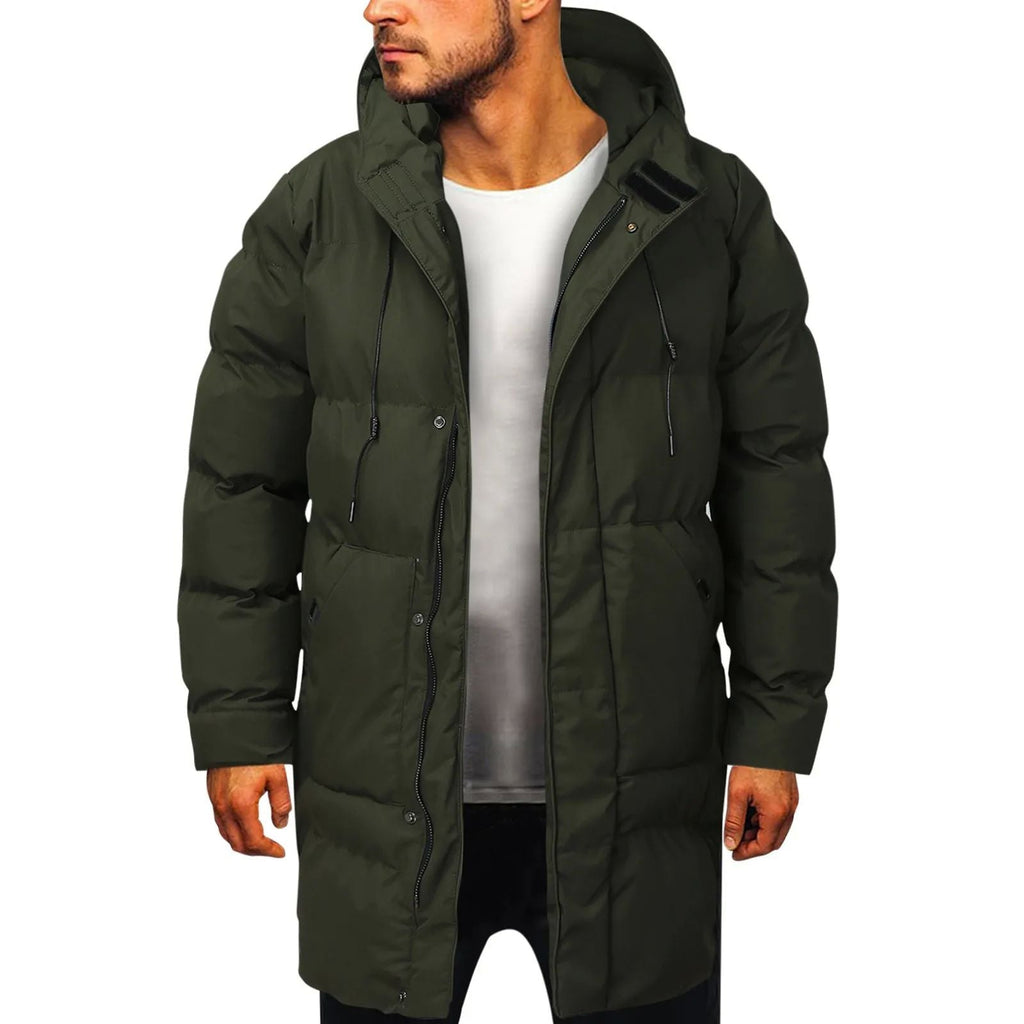 Doudoune Longue avec Capuche pour Homme | Idéale pour Hiver