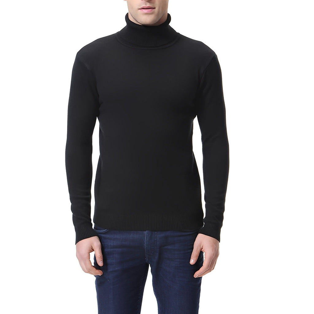 Pull À Col Roulé Avec Coupe Ajustée Pour Hommes | Idéal Pour Les Journées Fraîches